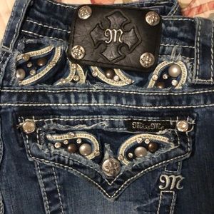 Miss Me Jeans w/ paisley accents.
